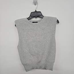 EXPRESS Grey Knit Ribbed Vest