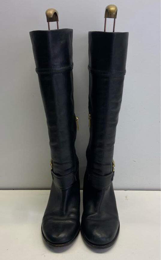 Coach Leather Tall Riding Boots Black 7.5 image number 6