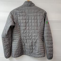 Patagonia Silver Full Zip Quilted Light Weight Jacket Women's SM alternative image
