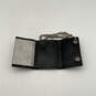 Mens Black Leather Detachable Chain Card Holder Snap Tri-Fold Wallet image number 3