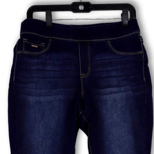 NWT Womens Blue Denim Stretch Heidi Pull-On Skinny Leg Jeans Size 10 image number 3