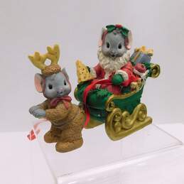 Assorted Vintage Mousekins Christmas Holiday Figurines Decor alternative image