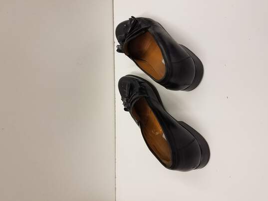 Men's Mezlan Santander Umbranil Leather Kiltie Tassle Loafers, Black, Spain, Size 9 image number 1
