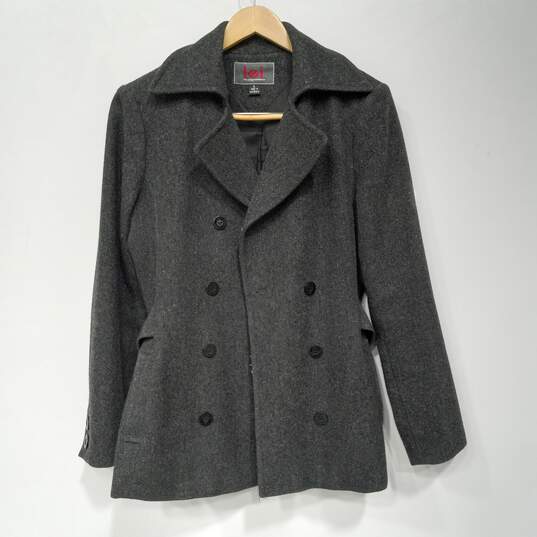 Women's L.E.I Double Breasted Wool Pea Coat Sz L image number 1