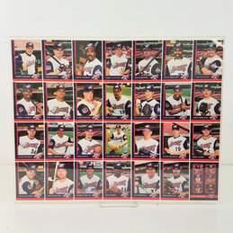 Set of Anaheim Angels Uncut Trading Card Sheets in an Acrylic Frame alternative image