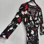 White House Black Market Women's LS Front Tie Floral Print Dress Size 8 image number 3