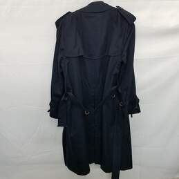 AUTHENTICATED Burberry Navy Blue Mens' Belted Trench Coat & Liner alternative image