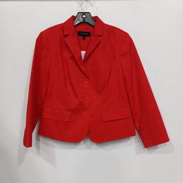 Talbots Women's Red Three Button Blazer Jacket Size 4