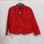 Talbots Women's Red Three Button Blazer Jacket Size 4 image number 1