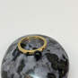 Designer Kate Spade Gold-Tone Black Ball Stone Classic Band Ring image number 1