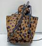 Jesslyn Blake Leather Cow Hair Leopard Print Pouch Shoulder Bag image number 2