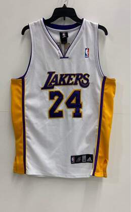 Adidas Men's L.A. Lakers Kobe Bryant #24 White Jersey Sz. L