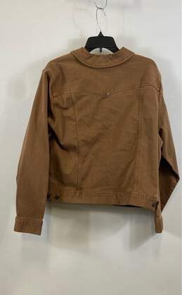 NWT Liverpool Womens Brown Denim Long Sleeve Spread Collar Jacket Size 2X alternative image