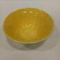 Pfaltzgraff 10" Yellow Ceramic Basket Weave Bowl image number 1