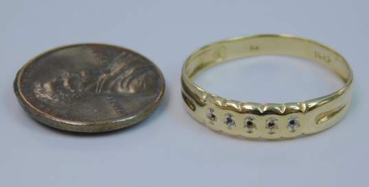 14KP Yellow Gold Ring Setting 1.9g image number 5