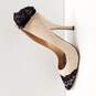 Betsey Johnson Itsy Tan Suede Lace Pump Heels Shoes Size 7.5 M image number 2