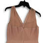 Womens Pink Sleeveless Wide Strap V-Neck Back Zip Sheath Dress Size 8 image number 2