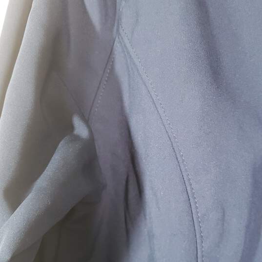 Womens Zipper Pocket Long Sleeve Mock Neck Full-Zip Jacket Size Large image number 3