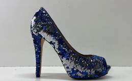Badgley Mischka Blue Pump Heel Women 6.5