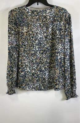 NWT Sanctuary Womens Multicolor Printed Long Sleeve Wrap Blouse Top Size XL alternative image