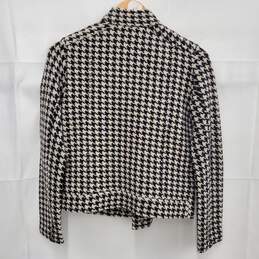 Ralph Lauren Checkered 100% Lambs Wool Full Zip Jacket Size SM alternative image