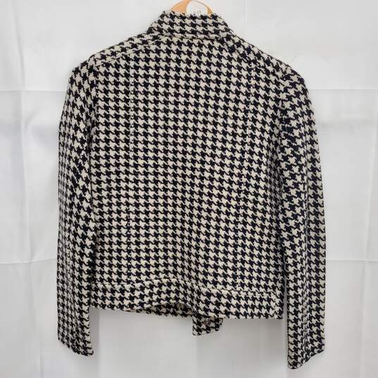 Ralph Lauren Checkered 100% Lambs Wool Full Zip Jacket Size SM image number 2