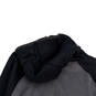 Mens Gray Black Heather Long Sleeve Pockets Hooded Pullover Hoodie Size L image number 4