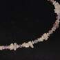 Sterling Silver Rose Quartz Crystal Necklace 25.1g image number 3