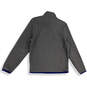 Mens Gray Regular Fit Long Sleeve Quarter Zip Pullover Sweater Size Small image number 2