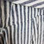 Zara Women Blue/White Stripe Jumpsuit Sz XS Nwt image number 4