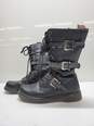 Demonia Black Mid Calf Combat Boots Mens Size 13 image number 2