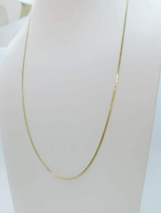 14K Yellow Gold C Link Chain Necklace 4.0g image number 1