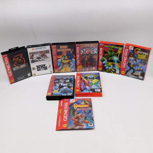 9ct Sega Genesis Box Only Lot and Some Manuals image number 1