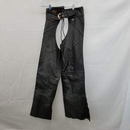Harley-Davidson Black Leather Chaps Size Small