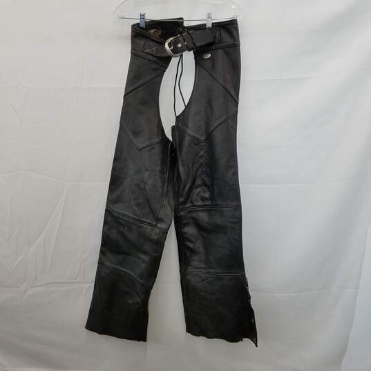 Harley-Davidson Black Leather Chaps Size Small image number 1