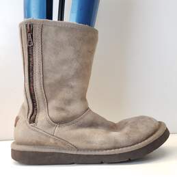 Ugg Women's Mayfaire 5116 Side Zipper Boots Grey Size 8
