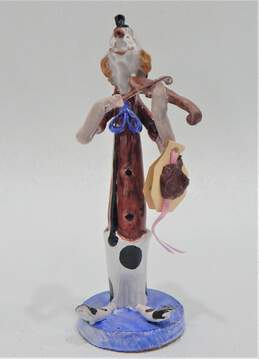 Vintage Signed T.P. Ceramiche Italy Clown Figurine Sculpture