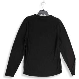 Mens Black Long Sleeve Crew Neck Knitted Pullover Sweater Size XL alternative image