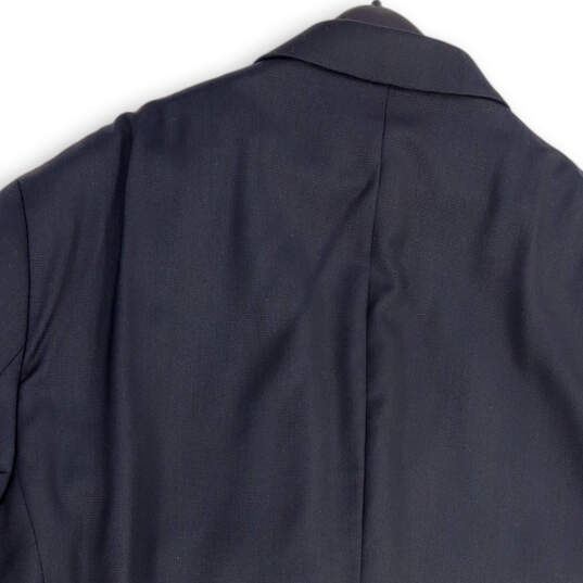 NWT Mens Black Long Sleeve Notch Lapel Pockets Three Button Blazer Size 60R image number 4