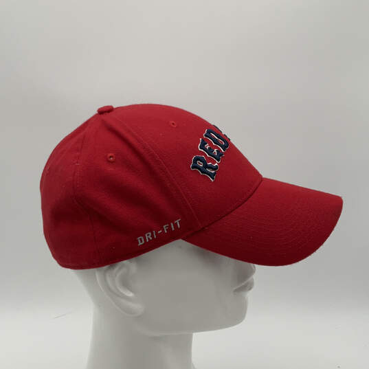 Mens Red Dri Fit Red Sox Legacy91 Lightweight Golf Hat One Size Fits Most image number 2
