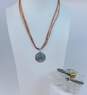 Sterling Silver Highlander Pendant Necklace & Taxco Bypass Bracelet 31.0g image number 1