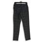 NWT Womens Gray Plaid Flat Front Skinny Leg Pull-On Ankle Pants Size 6 image number 1