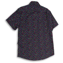 NWT Mens Multicolor Skulls Print Short Sleeve Collared Button-Up Shirt Sz M alternative image