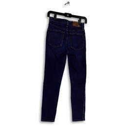 Womens Blue Denim Medium Wash Pockets Stretch Skinny Jeans Size 24 alternative image