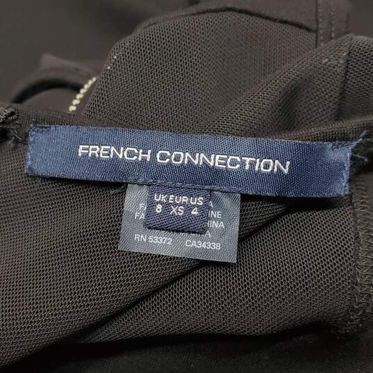 French Connection Black & Mesh Dress Size 4 image number 3