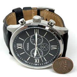 Designer Fossil BQ1130 Chronograph Dial Leather Strap Analog Wristwatch alternative image
