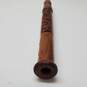 Hand Carved Wood Flute 13in Long image number 5