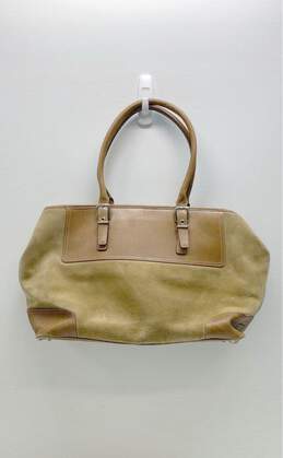 Vintage COACH D04S-5132 Tan Suede Leather Large Tote Bag alternative image