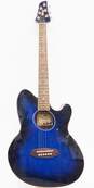 Ibanez Brand Talman TCY10TBS1204 Model Blue Acoustic Electric Guitar image number 1