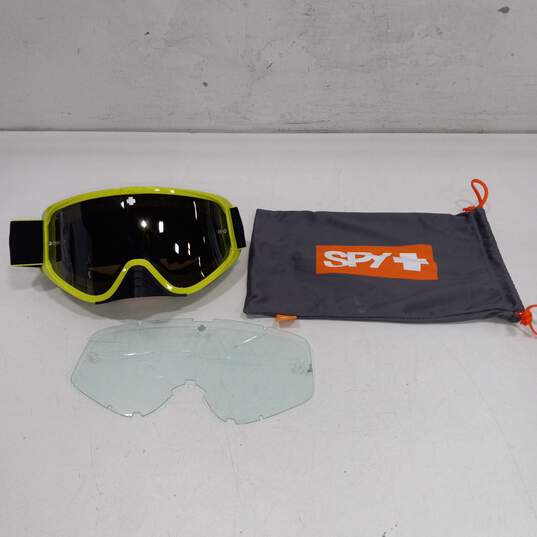 SPY MX Woot Slice Green Smoke Lens Goggles image number 1